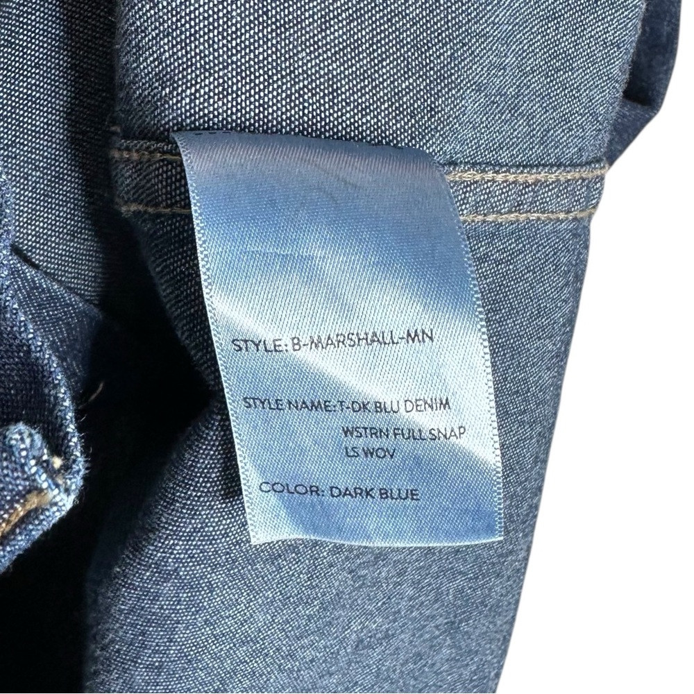 Outlander Western Denim Pearl Snap Shirt - Picture 8 of 8